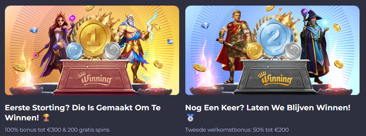 Bonussen bij Winning Casino